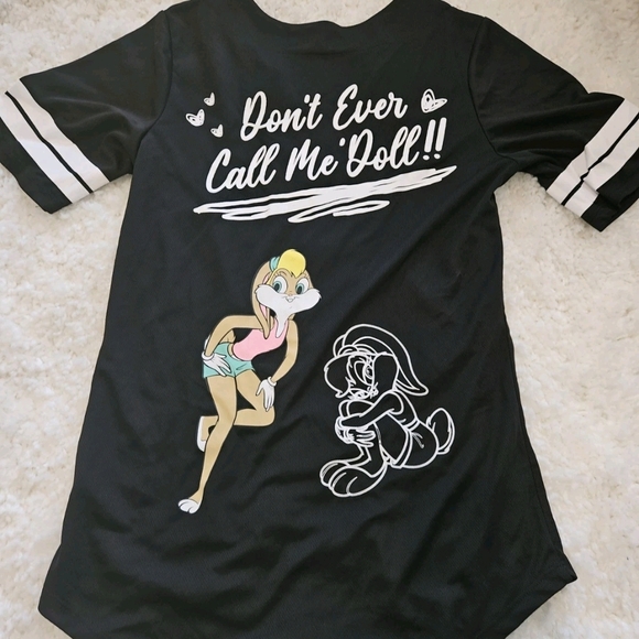 Warner Bros. Black Lola Bunny Kids Jersey - Picture 3 of 4